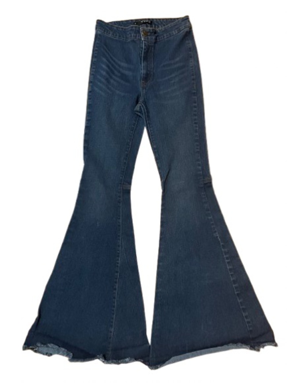 Lucky & Blessed High-Waist Blue Flare Bell Bottom Jeans for Women Size 4